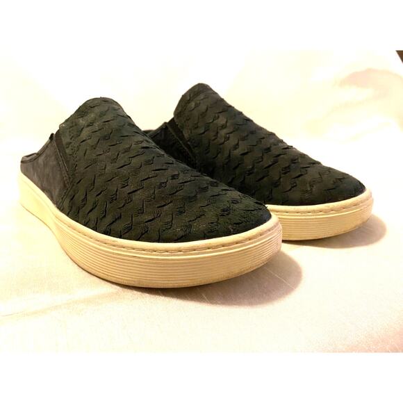 Sofft Somer Black Suede Leather Slides Womens 8.5 Slip On Clogs Comfort Shoes - Picture 2 of 5